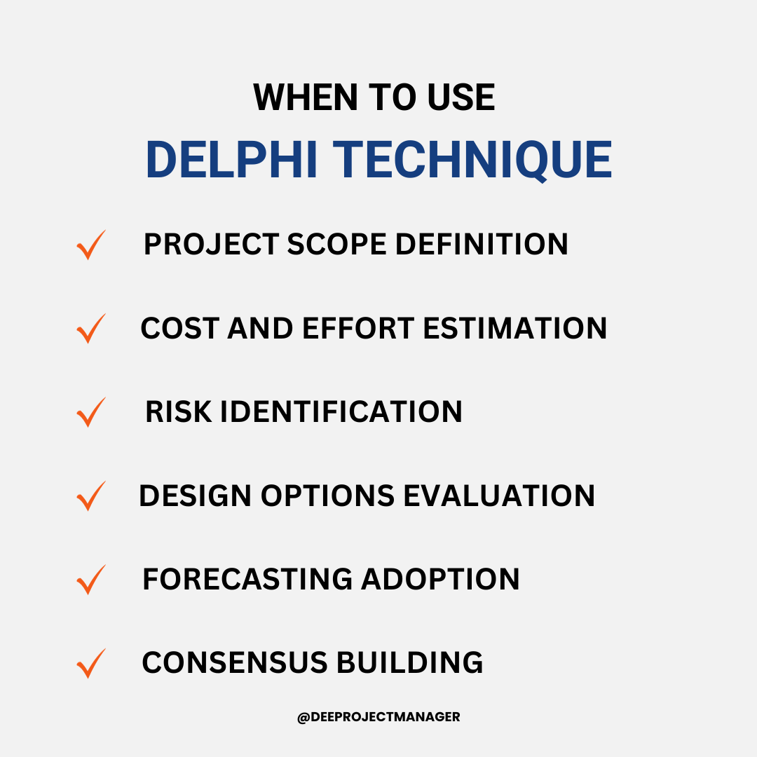 When to Use the Delphi Method in Project Management