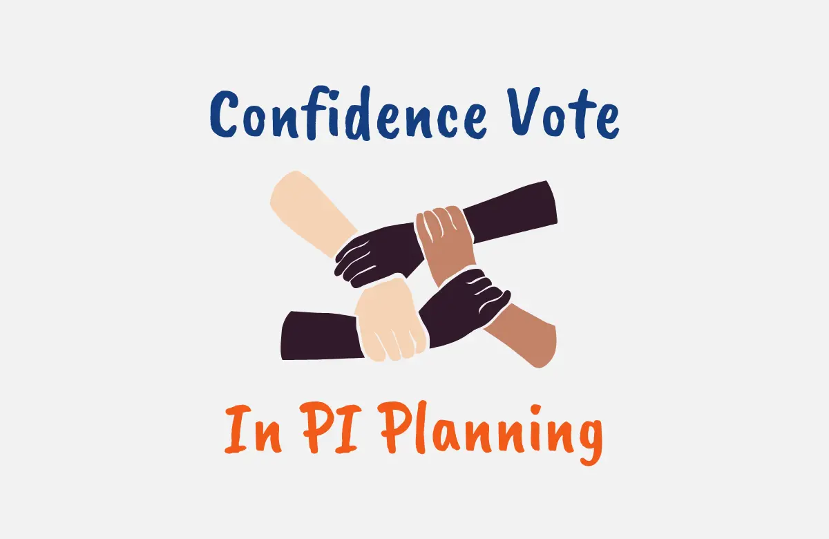 What is Confidence vote in PI planning